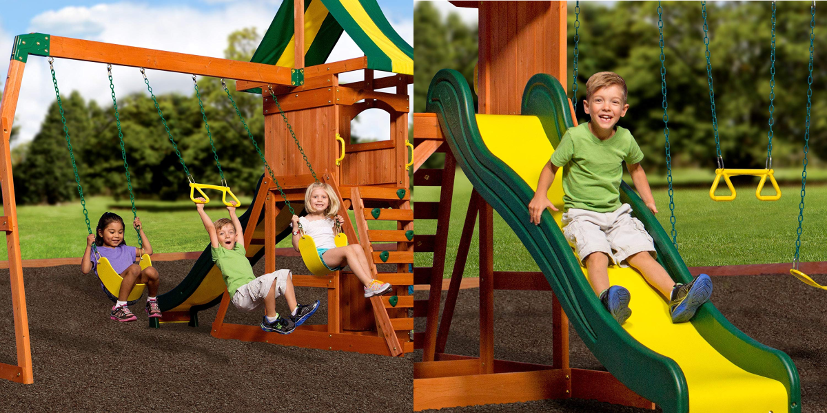 Kids will enjoy the Backyard Discovery Weston Playset at 349 (Amazon