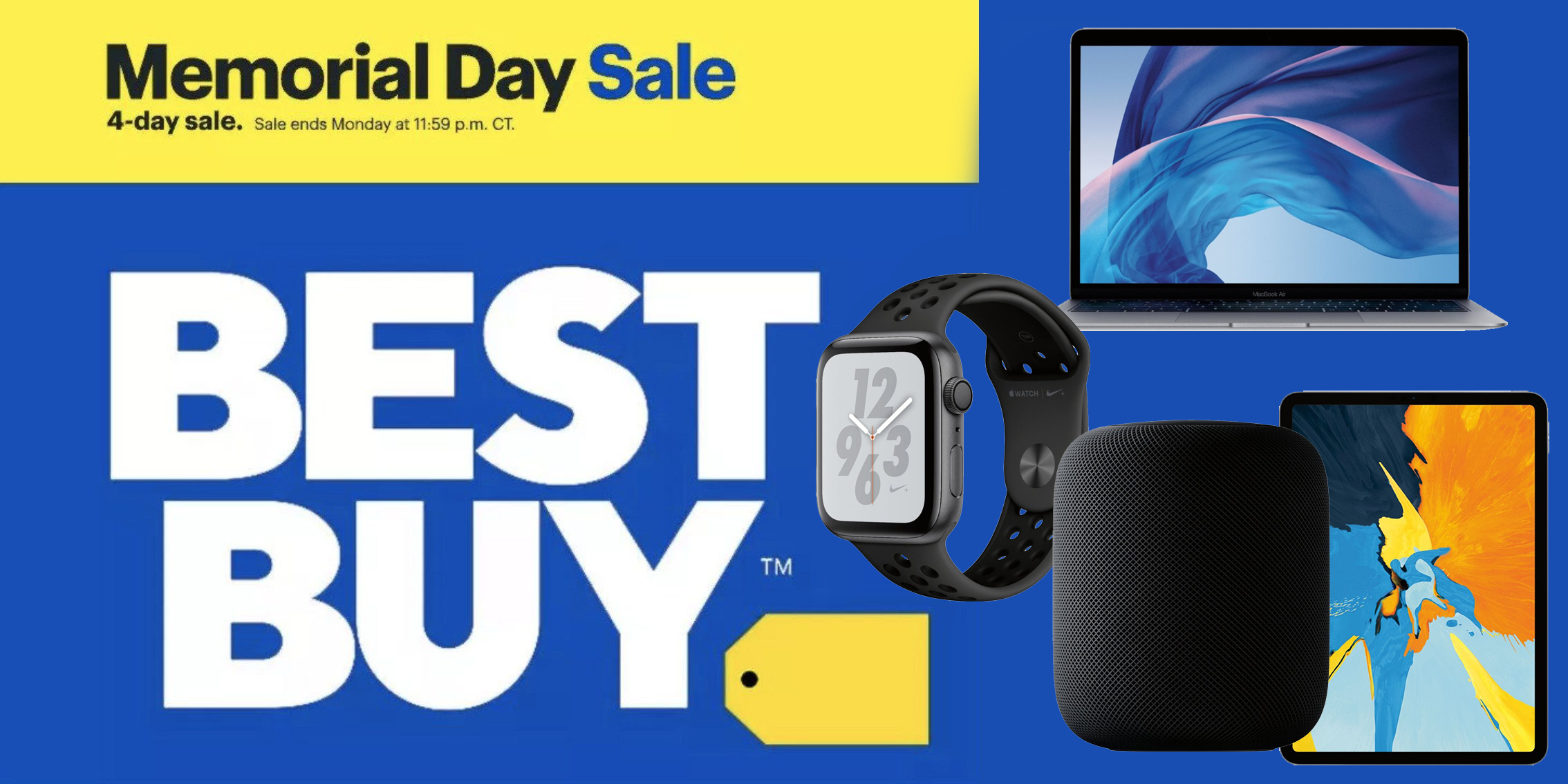 Best Buy Memorial Day Sale has deals on nearly every Apple product MacBooks, iPads, Apple Watch