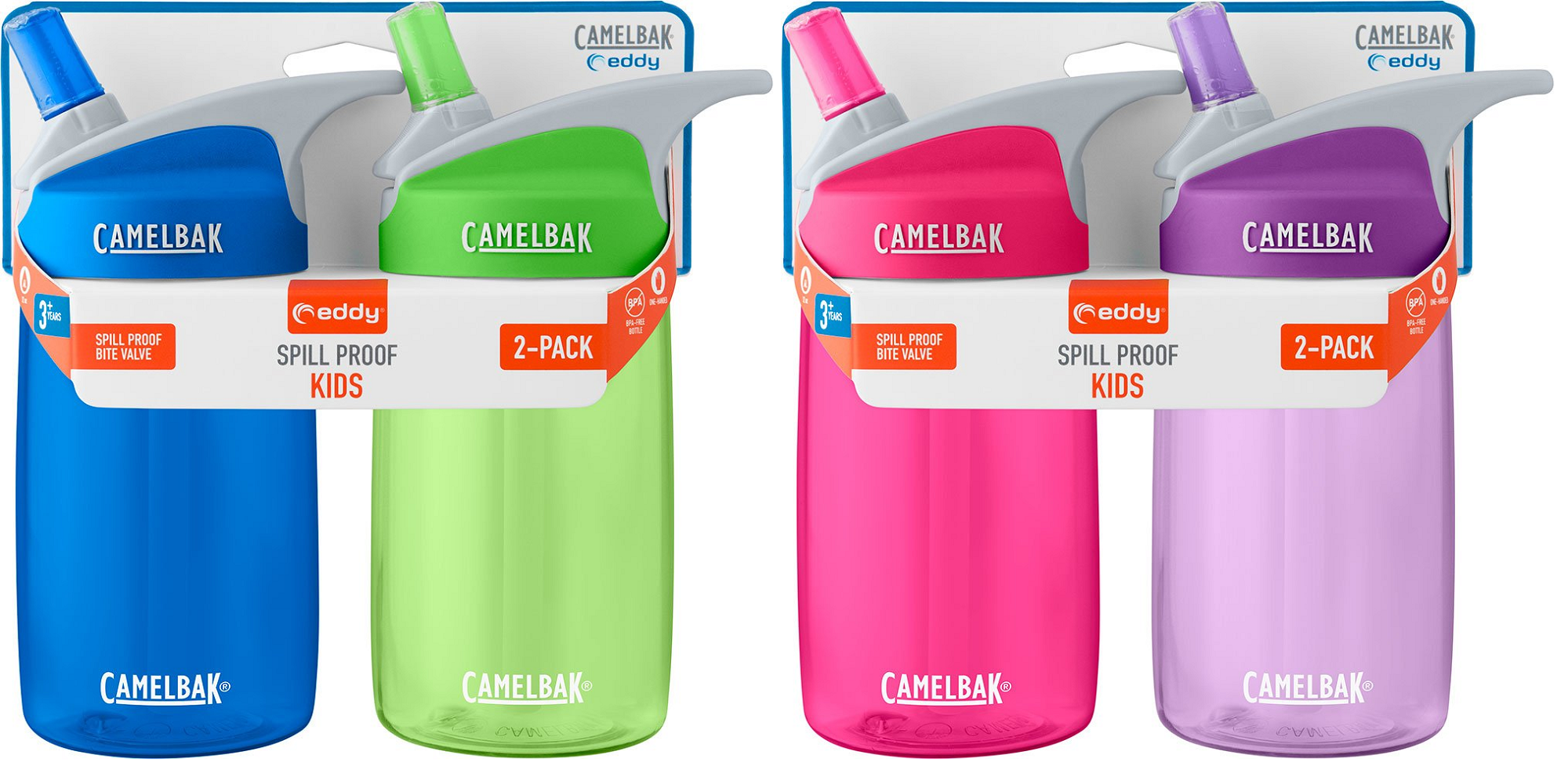 Keep the kids hydrated with a pair of colorful CamelBak Eddy 12