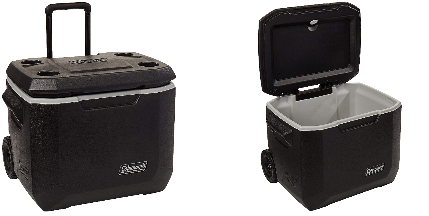 Bring this Coleman 50-quart Wheeled Cooler with you to tailgates 