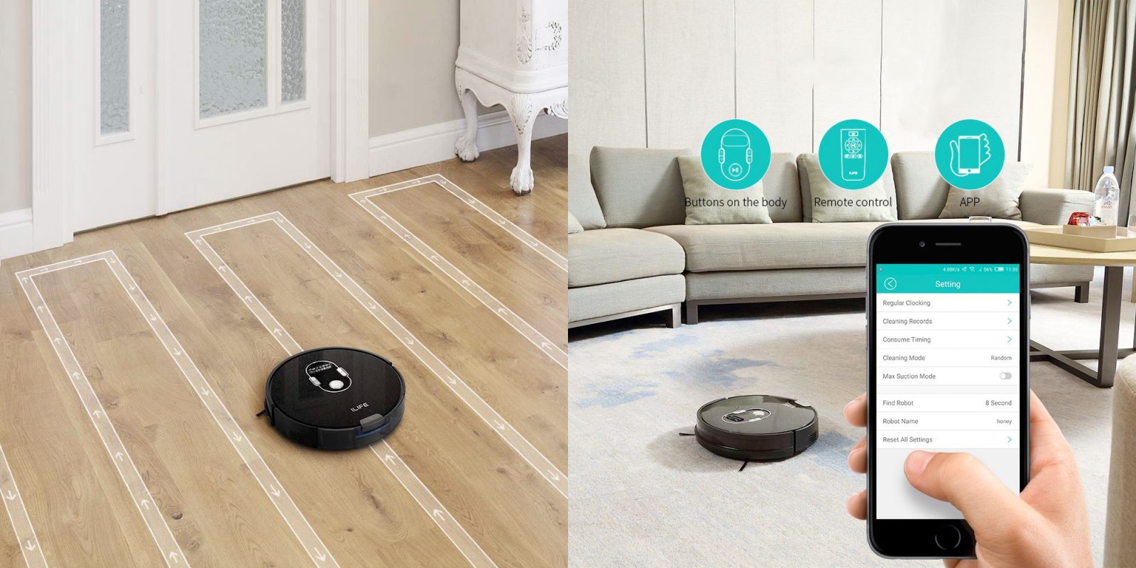 Effortlessly clean your house w/ the appcontrolled ILIFE A7 robotic vacuum at 157.50 (Reg