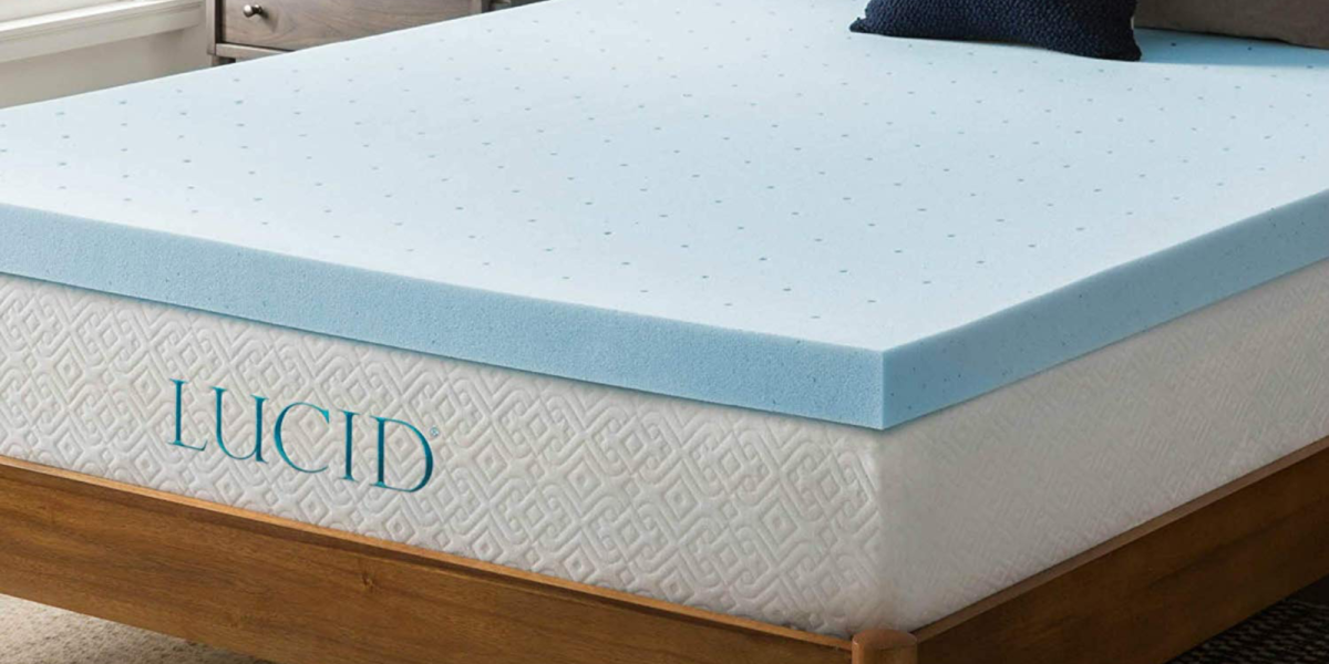 lucid gel memory foam mattress topper reviews
