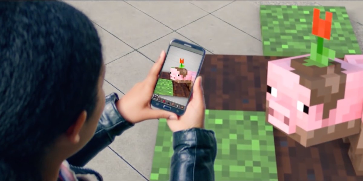 Augmented reality Minecraft