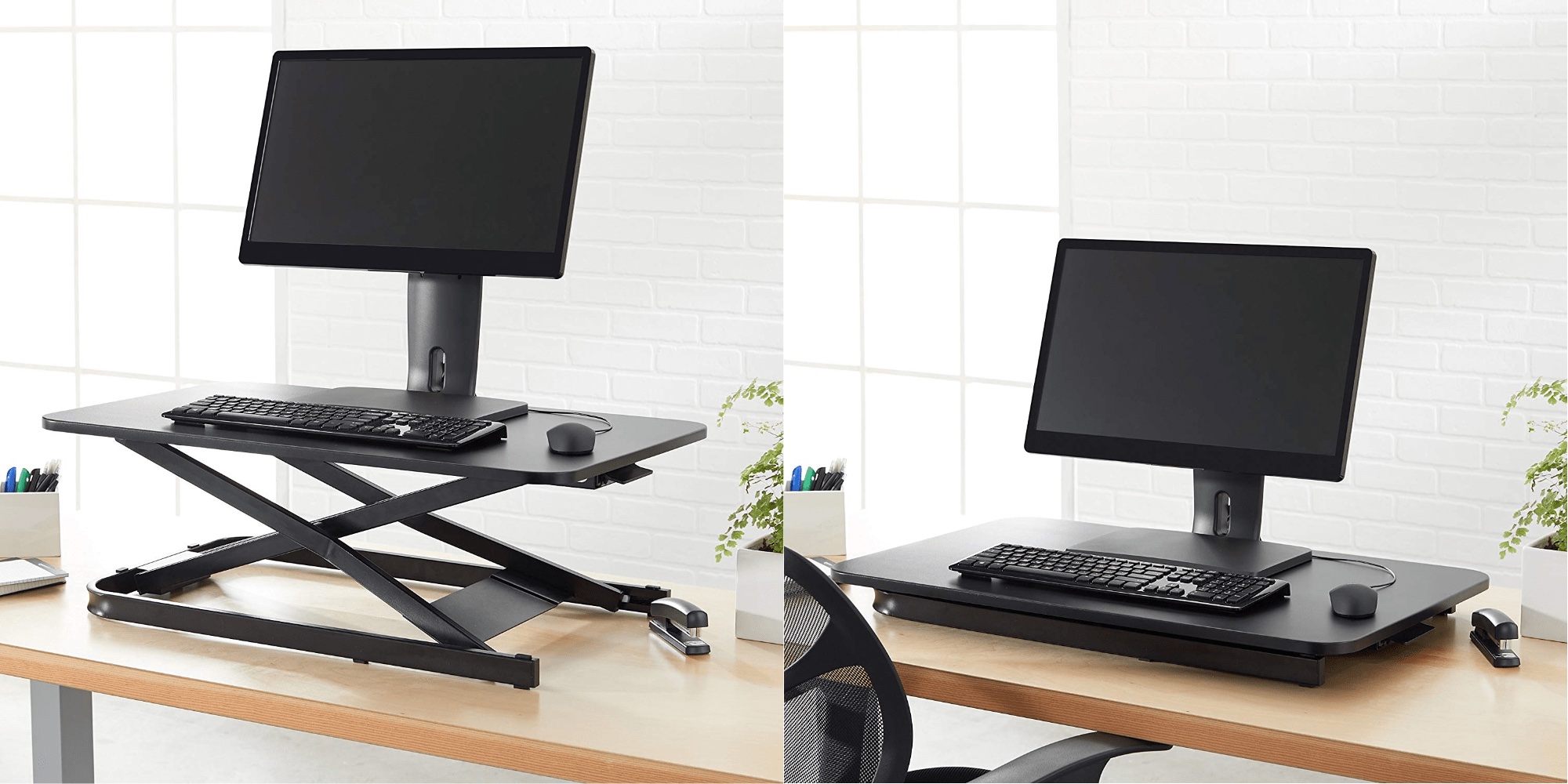 simple standing desk converter