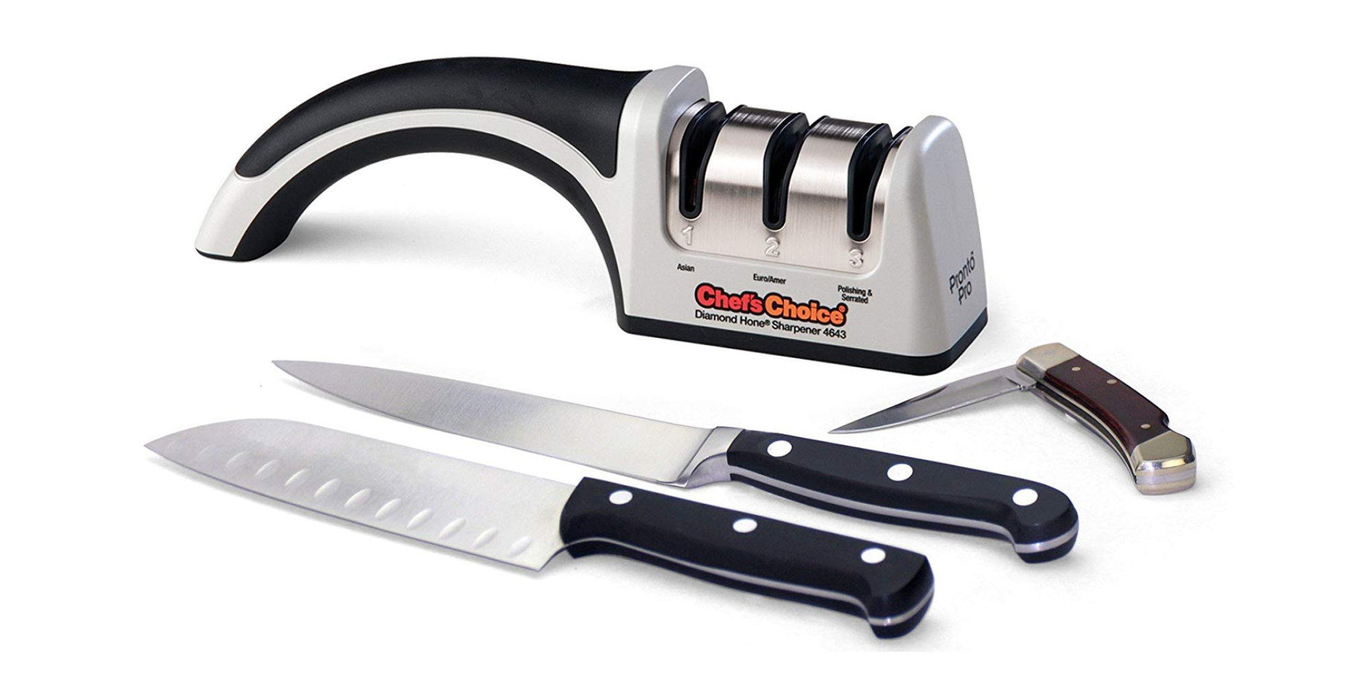 Sharpen, hone, and polish w/ Chef's Choice Knife Sharpener 35.50 (Reg