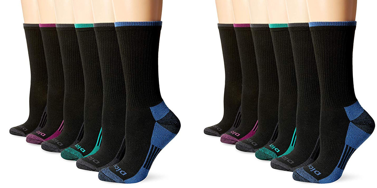 6pack of Dickies moisturewicking socks for just 14 Prime shipped at