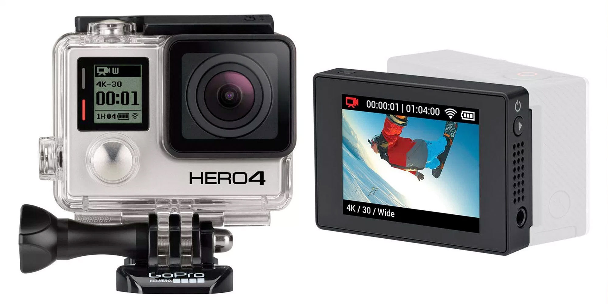 Gopro S Hero4 Black Action Camera Shoots 4k For Refurb Orig 449 9to5toys