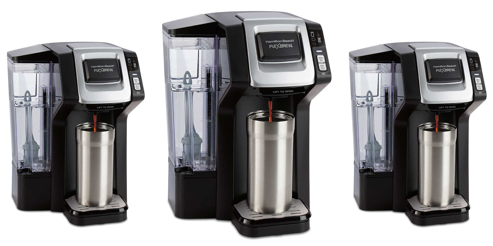 Hamilton Beach's FlexBrew Coffee Maker does Kcups and ground beans for