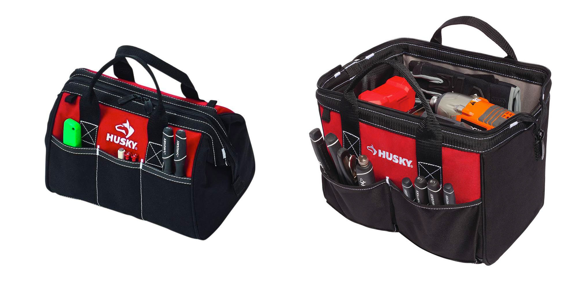 Keep your tools safe & portable w/ Husky's waterproof contractor's bag