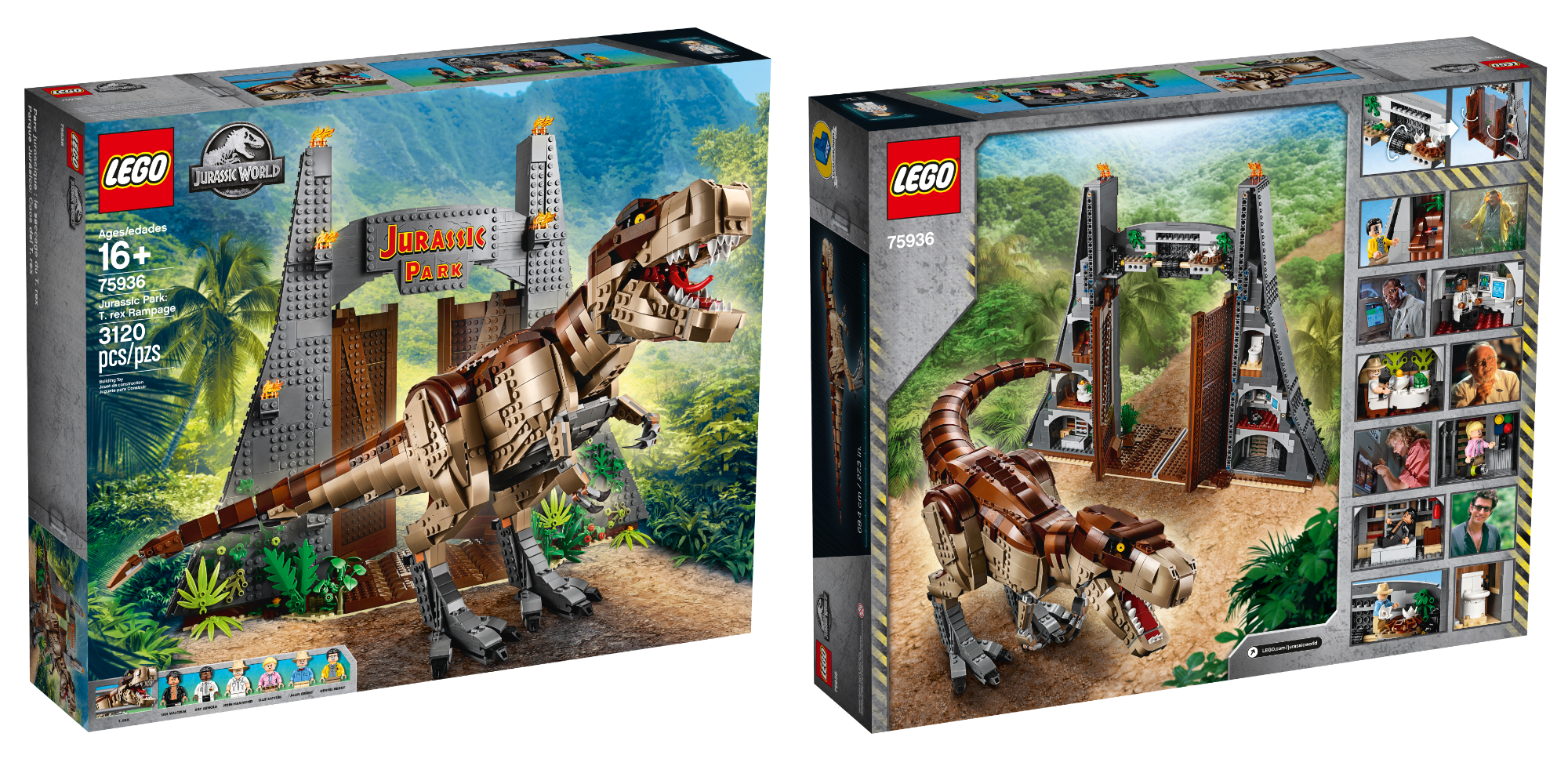 LEGO Jurassic Park brings the film to life with 3,120 ...