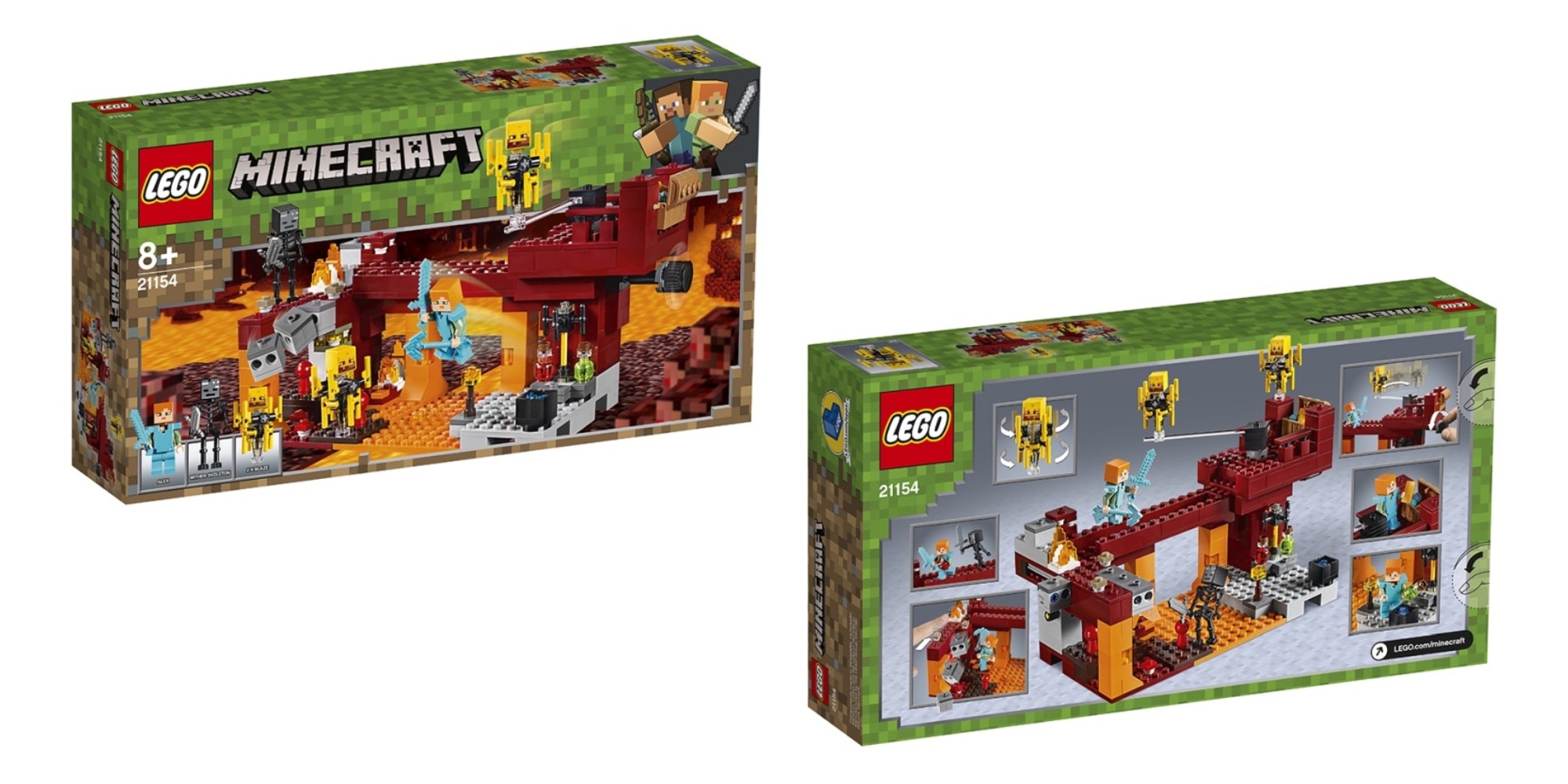 LEGO Minecraft Creeper Mine & Blaze Bridge reviews! 21154 21155 