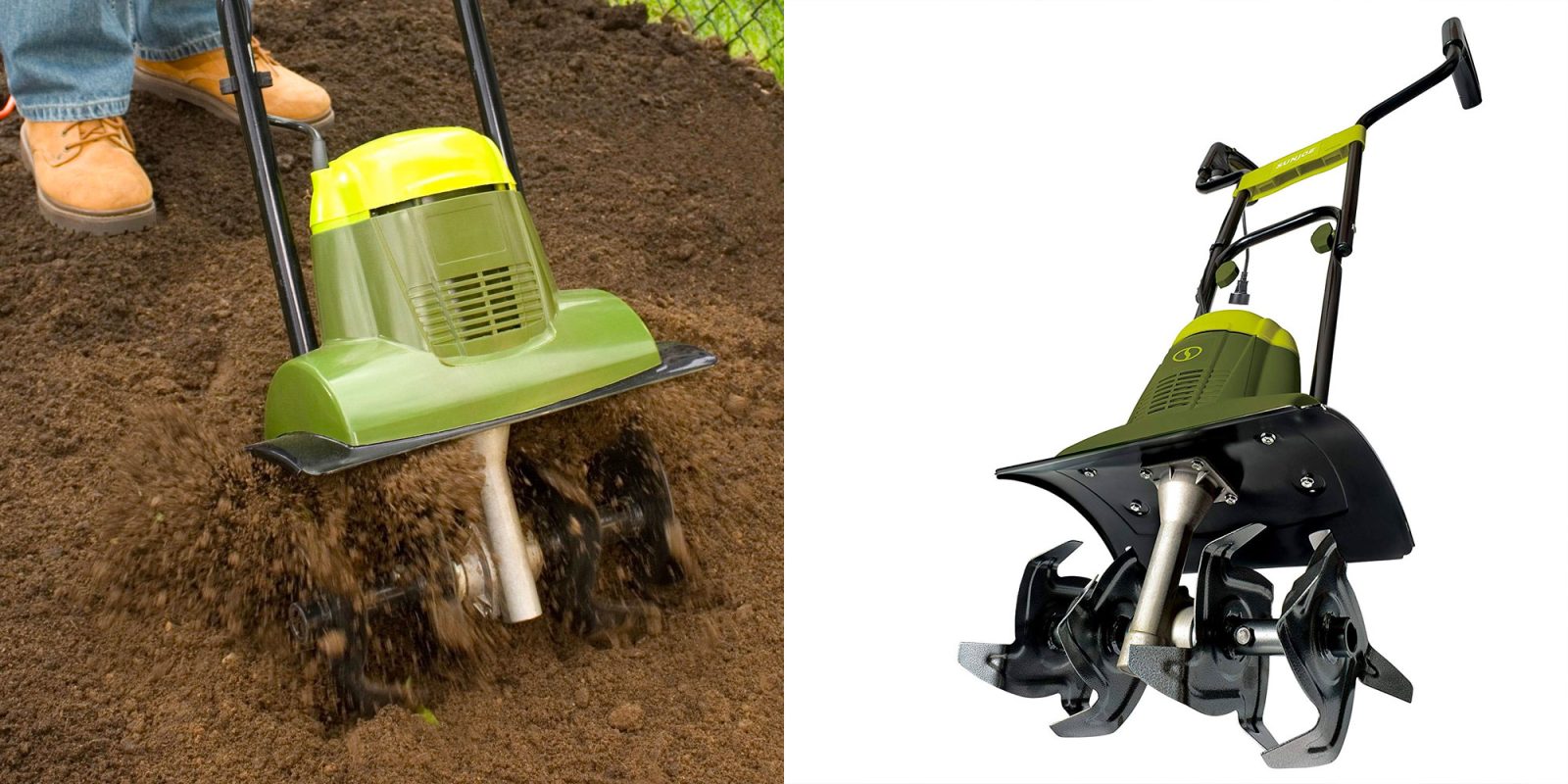 Prepare your yard for new grass w/ Sun Joe's electric tiller for 70