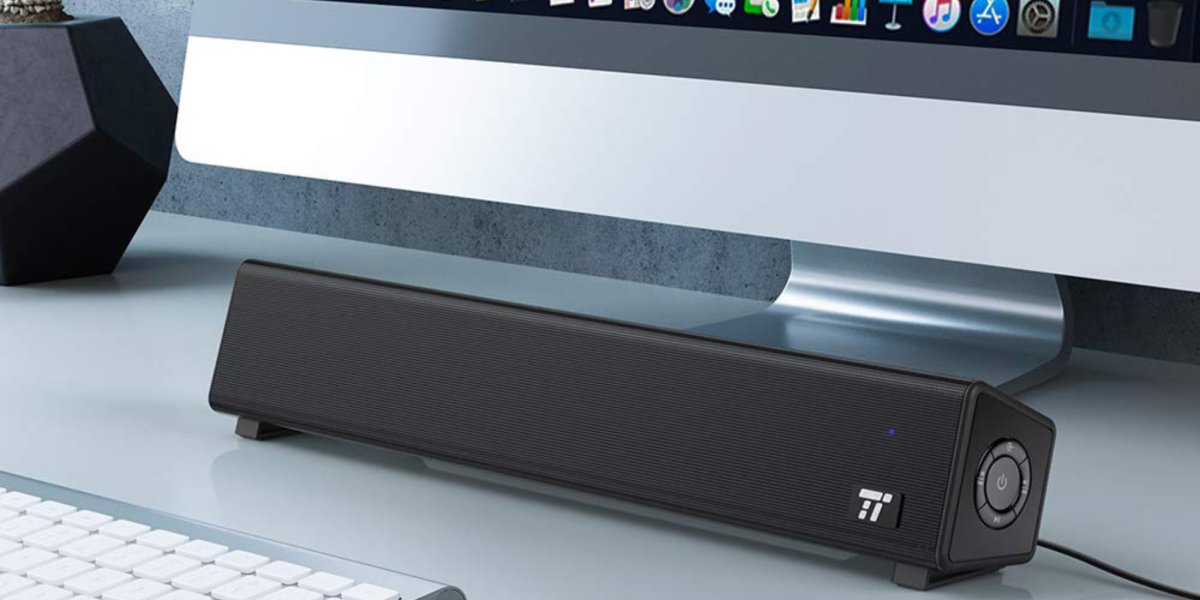 Boost Mac or PC audio w/ a Bluetooth sound bar for 33 (Reg. 50)