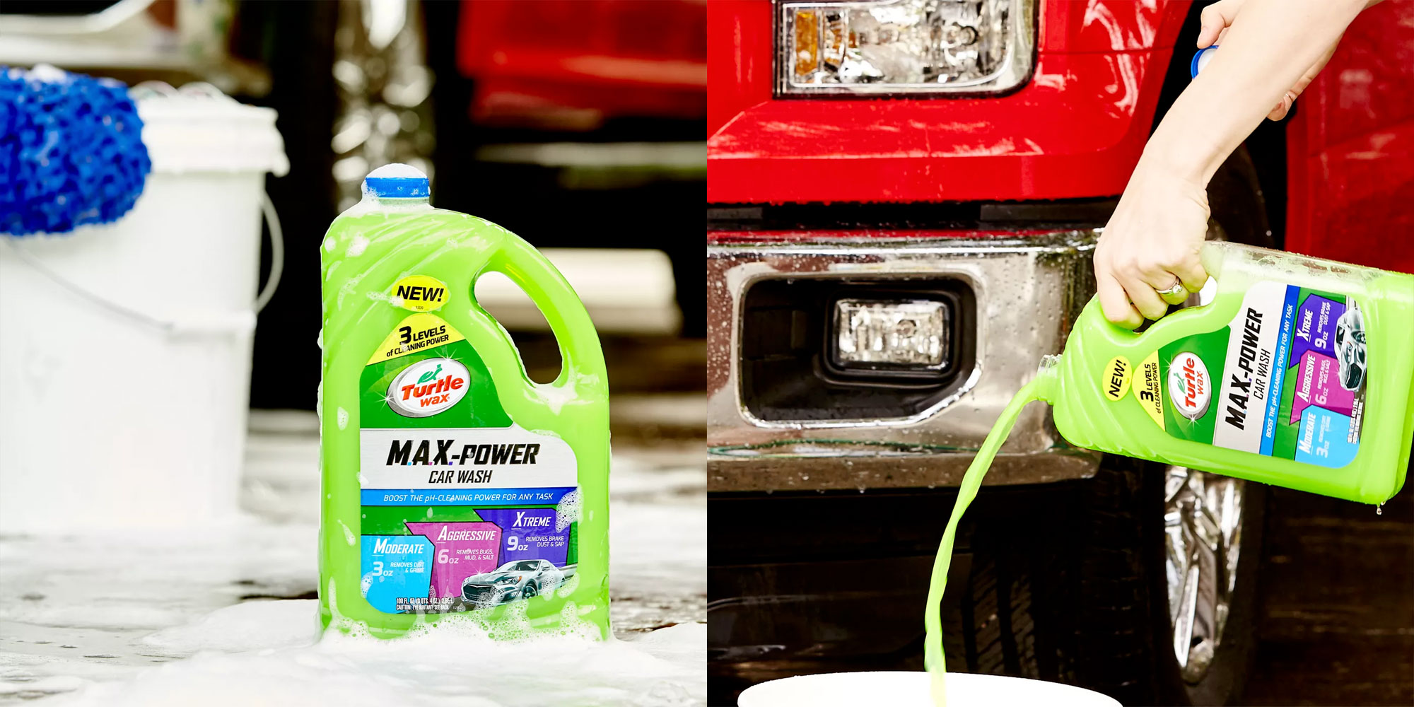 Clean your car w/ 100ounces of Turtle Wax MaxPower Car Wash for 5