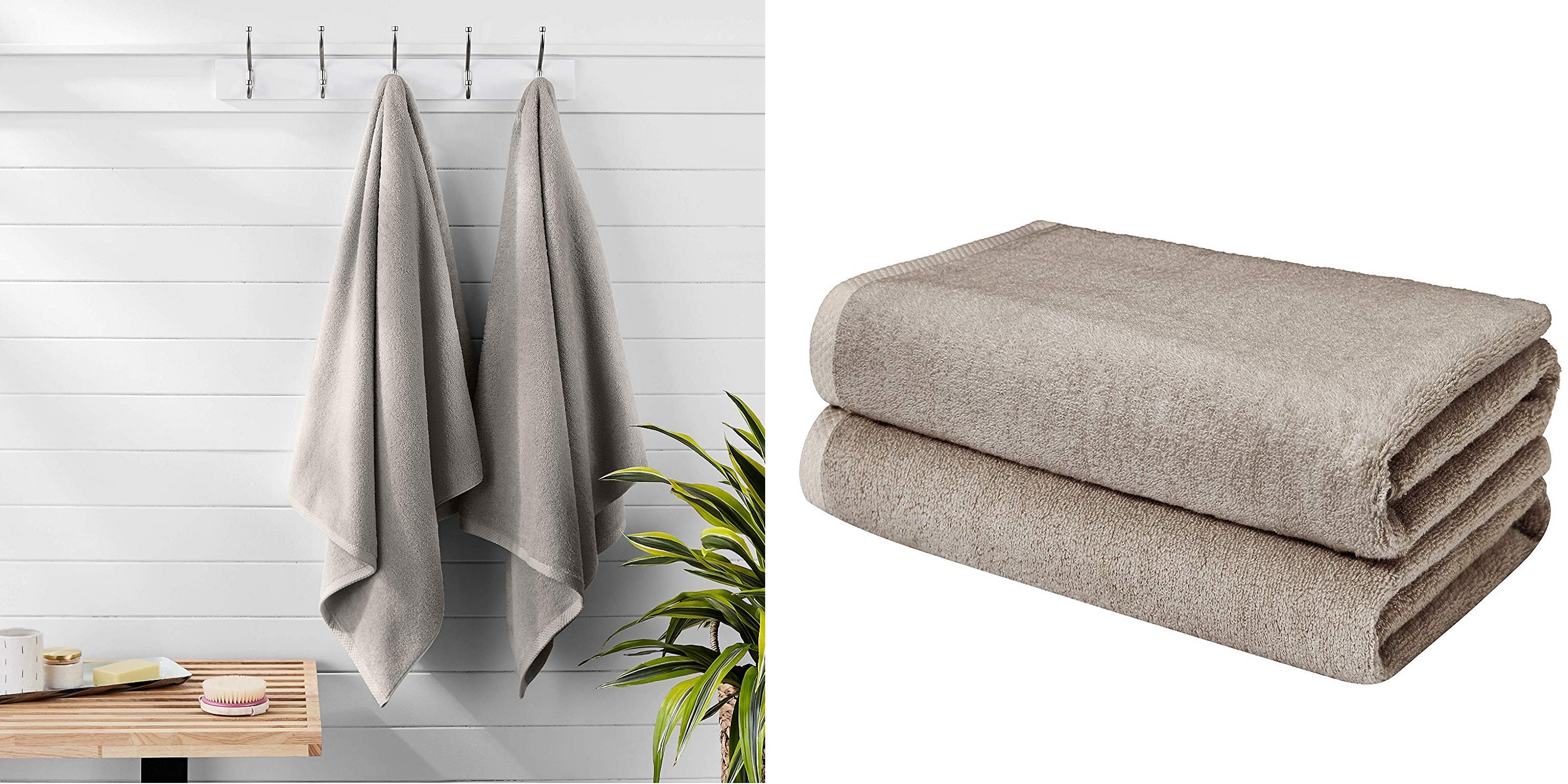 These soft AmazonBasics Cotton Bath Sheets can be yours for 9 Prime shipped