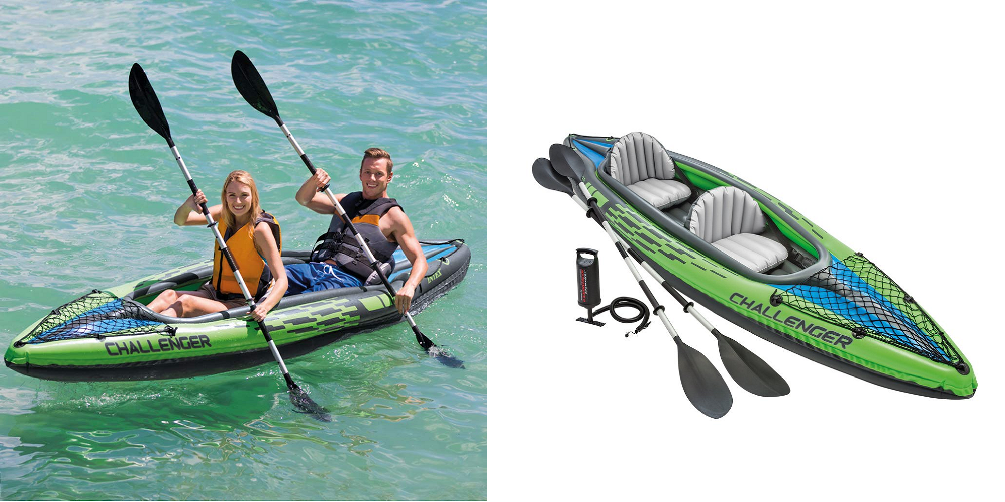 Intex K2 Challenger Kayak 2 Person With Oars And Pump New UK Stock Ready to ship 