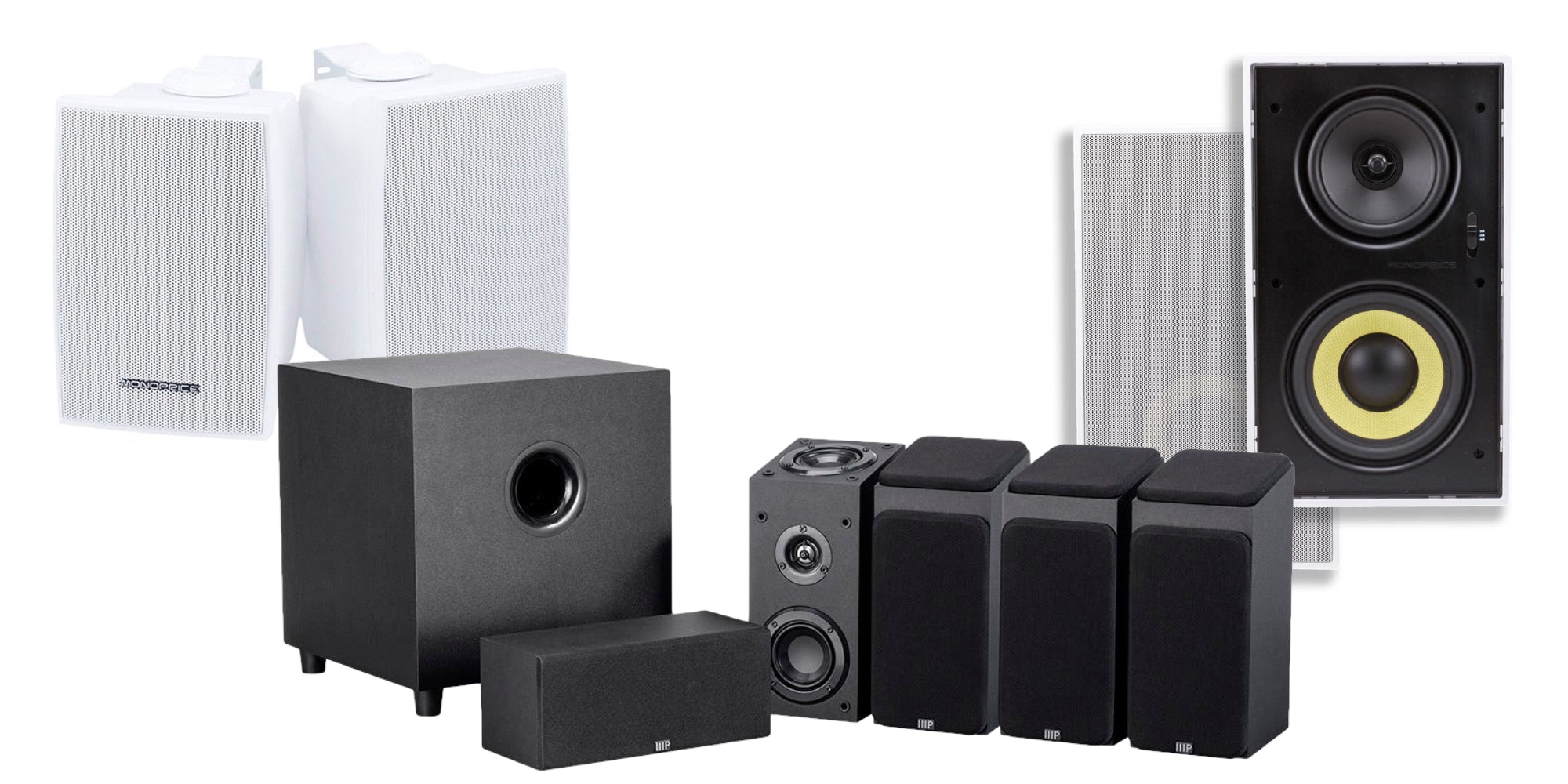 monoprice home theater speakers