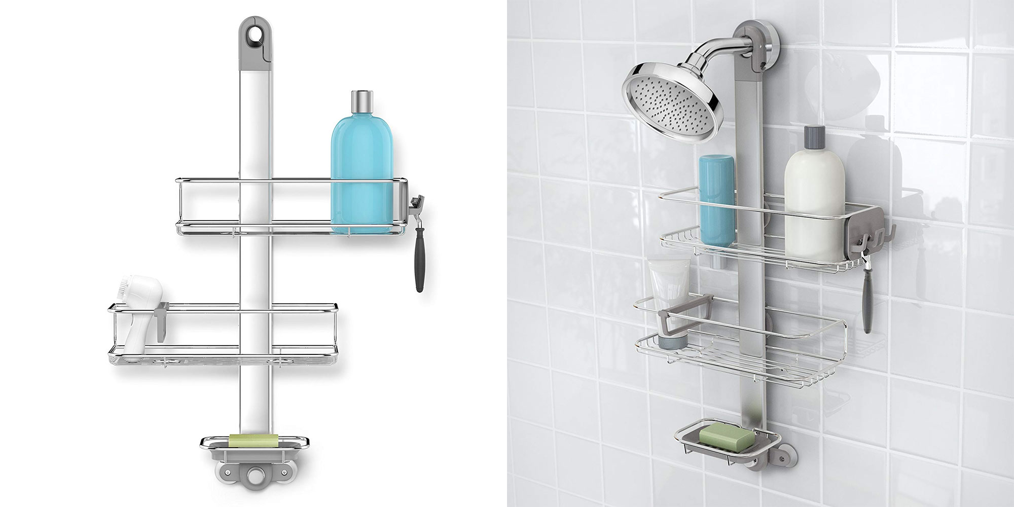 Organize your shower w/ the simplehuman adjustable caddy for 40 (Reg. 50)