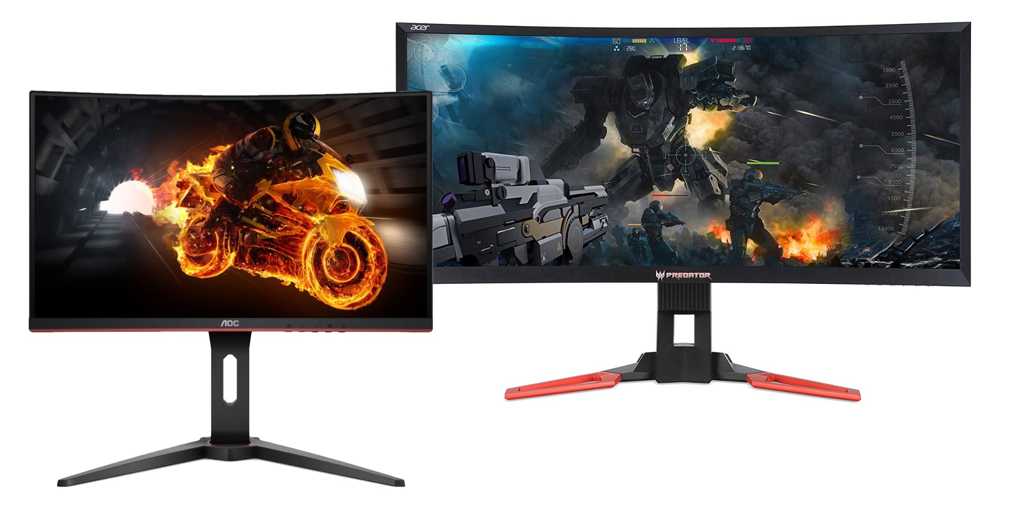 AOC Gaming C24G1 24 Curved Gaming Monitor, Full HD 144Hz 