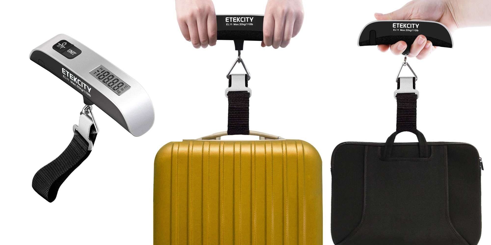 Save nearly 50% on this 2-pack of must-have digital luggage scales