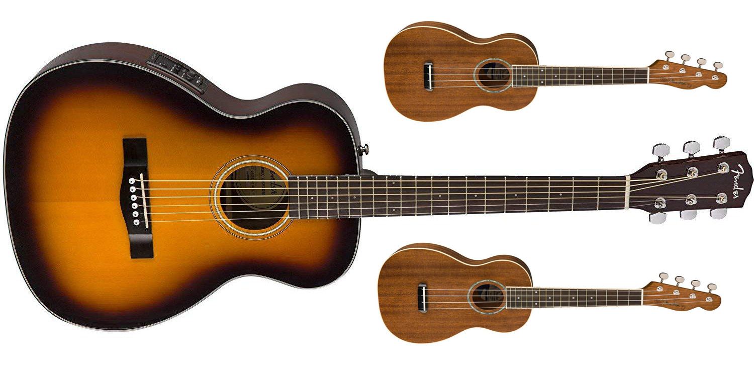 Fender acoustic guitars and ukuleles from 96.50 shipped (Up to 180 off)
