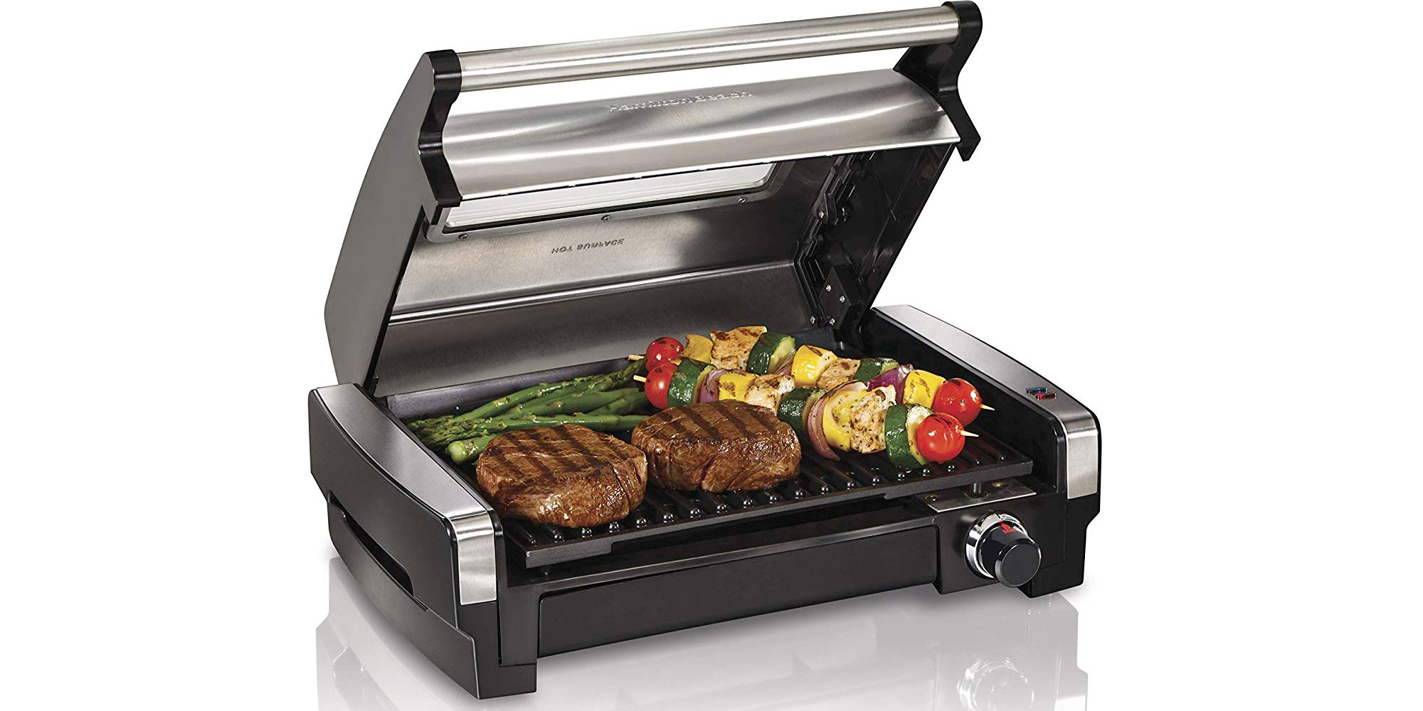 Hamilton Beach Searing Grill with Lid Viewing Window