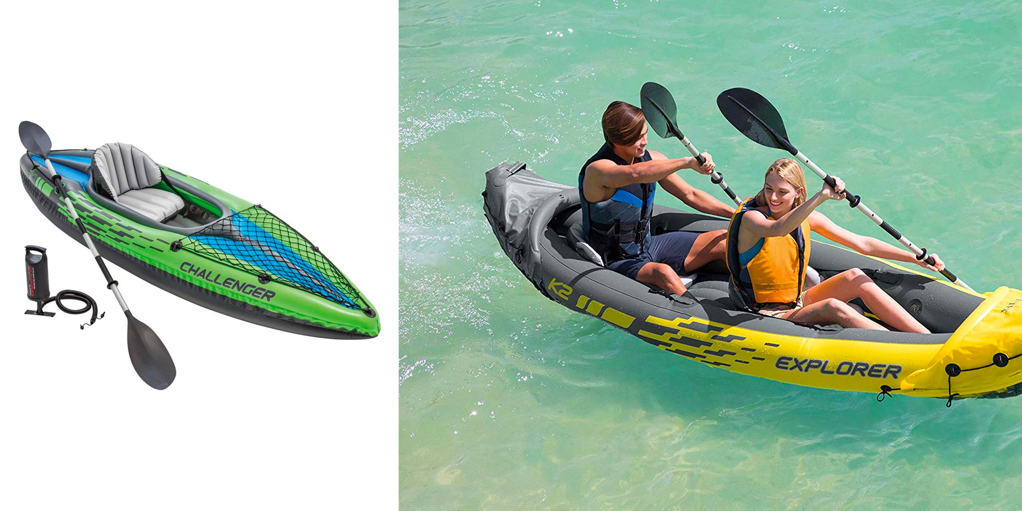 Take to the lake with Intex's highlyrated inflatable kayaks from 42
