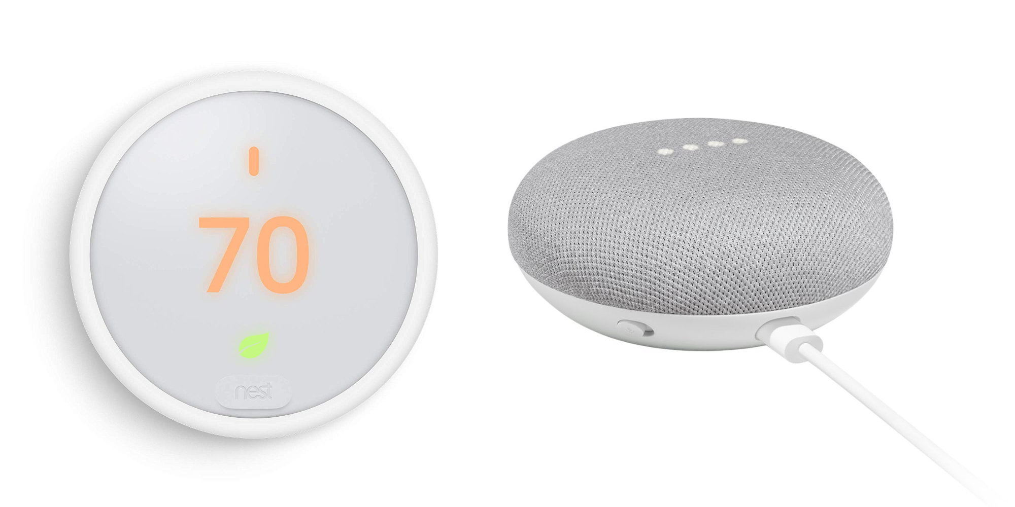 nest thermostat e google home mini