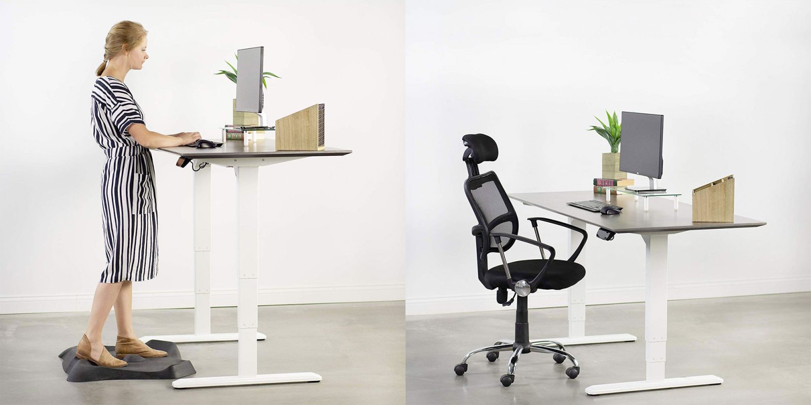Build Your Own Standing Desk With Vivo S White Frame For 238 50