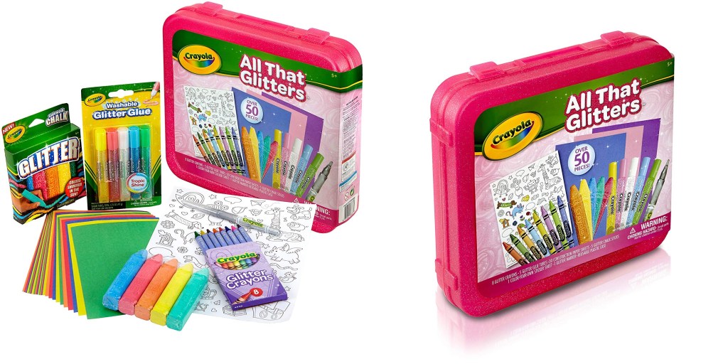 Crayola All That Glitters Art Case Coloring Set, Toys, Gift for Kids A –  S&D Kids