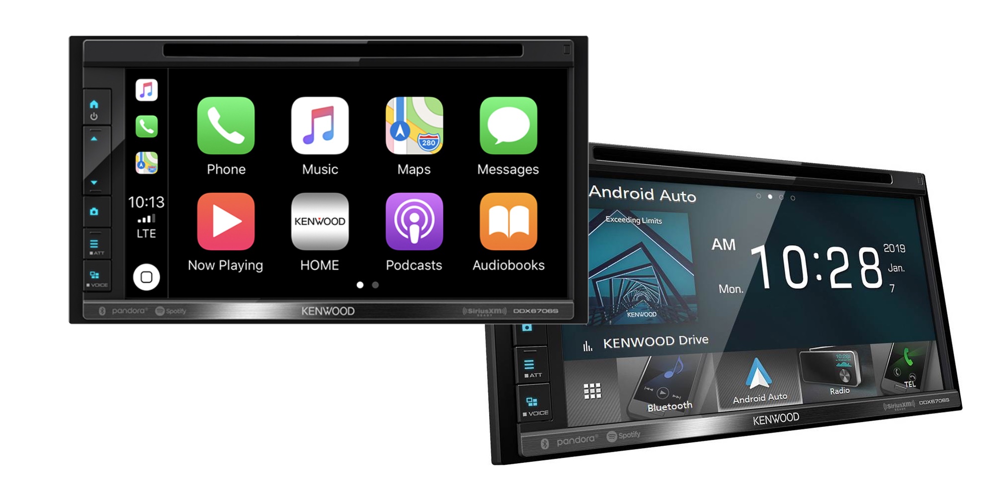 6.8 Foldable Touchscreen Car Display with Apple CarPlay & Android