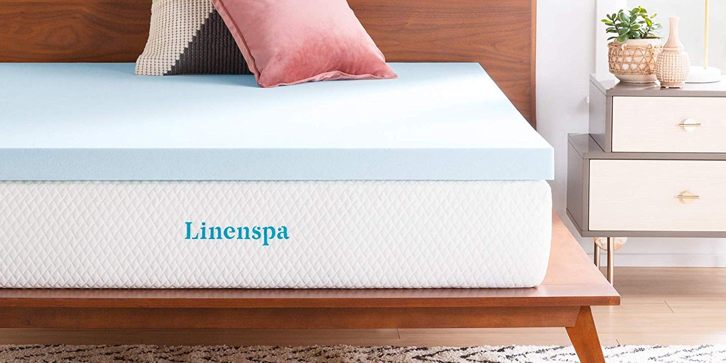 linen spa mattress topper