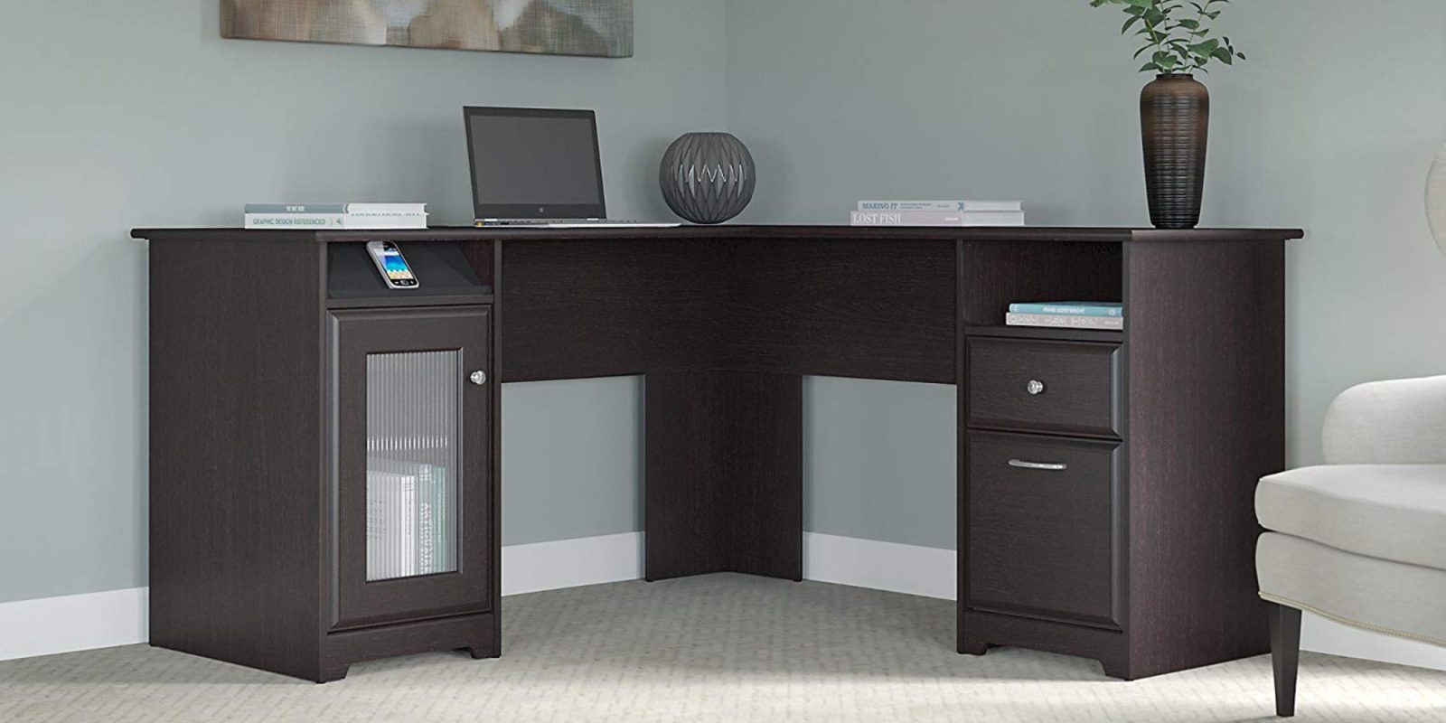 This L Shaped Desk Has A Built In Usb Hub 204 50 At Amazon Reg