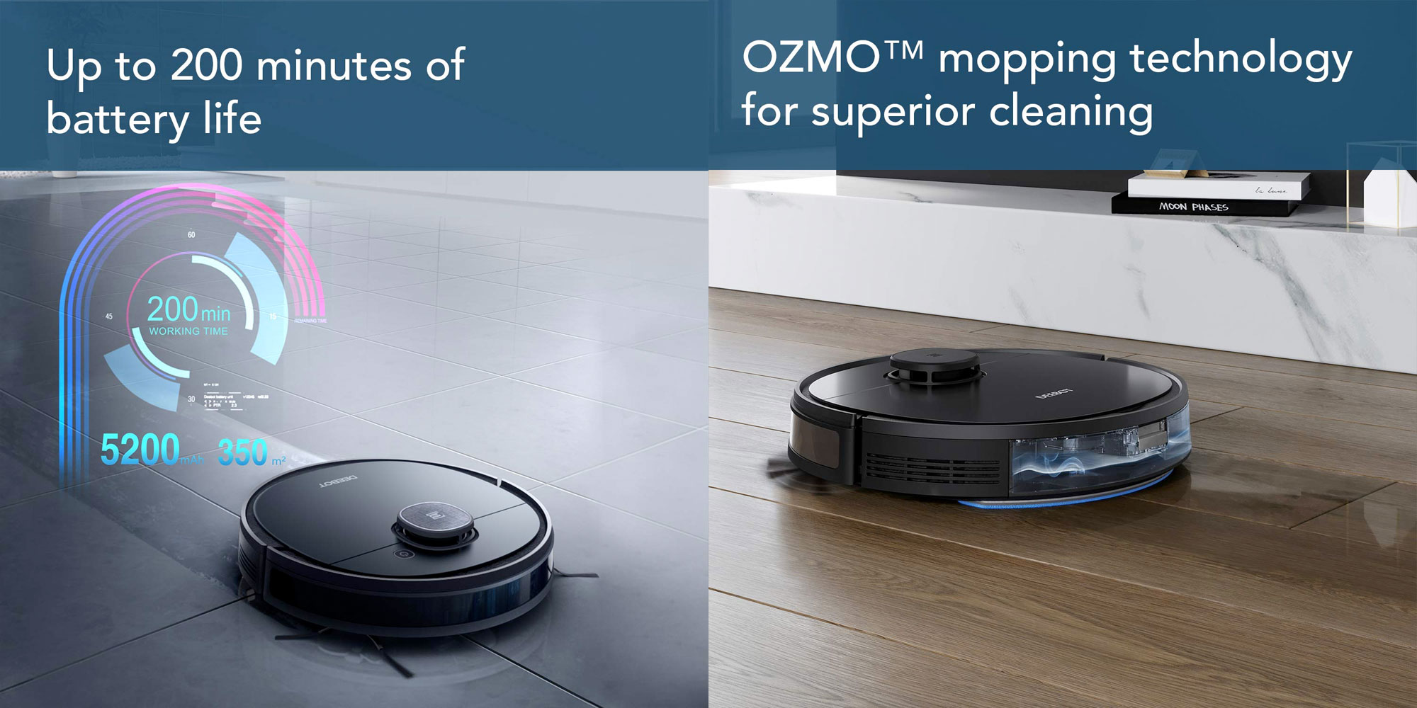 The ECOVACS DEEBOT OZMO 950 vacuums for 200 minutes 9to5Toys