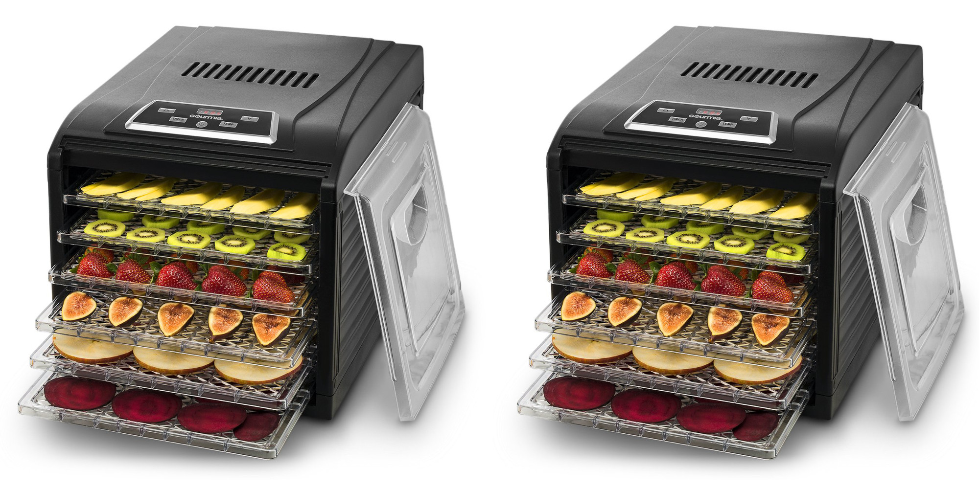 Make your own healthy snacks Gourmia's Food Dehydrator now 60 (Reg