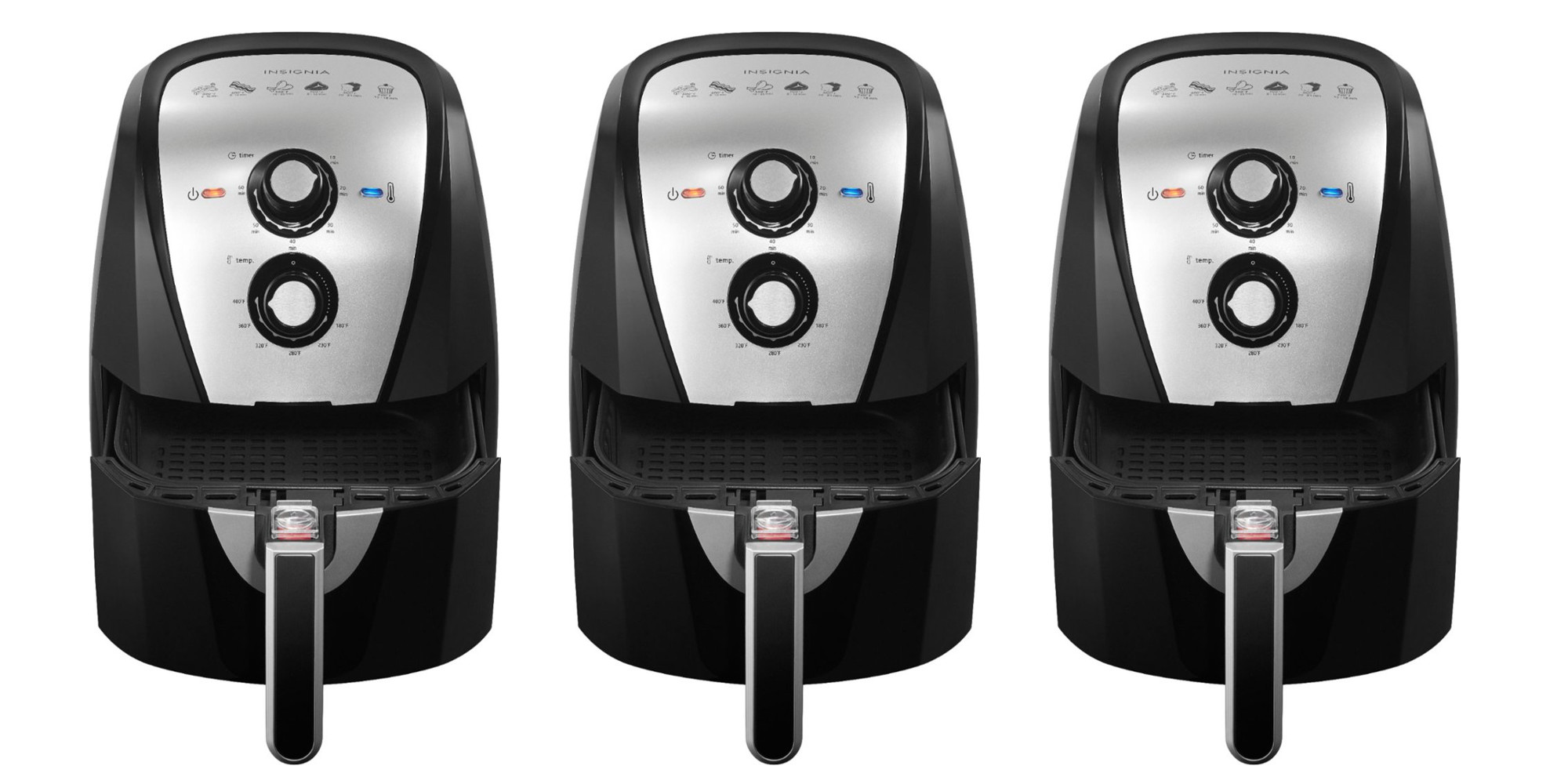 Insignia 5L Air Fryer Feeds The Whole Family For 40 Shipped Reg Up   Insignia 5L Analog Air Fryer 