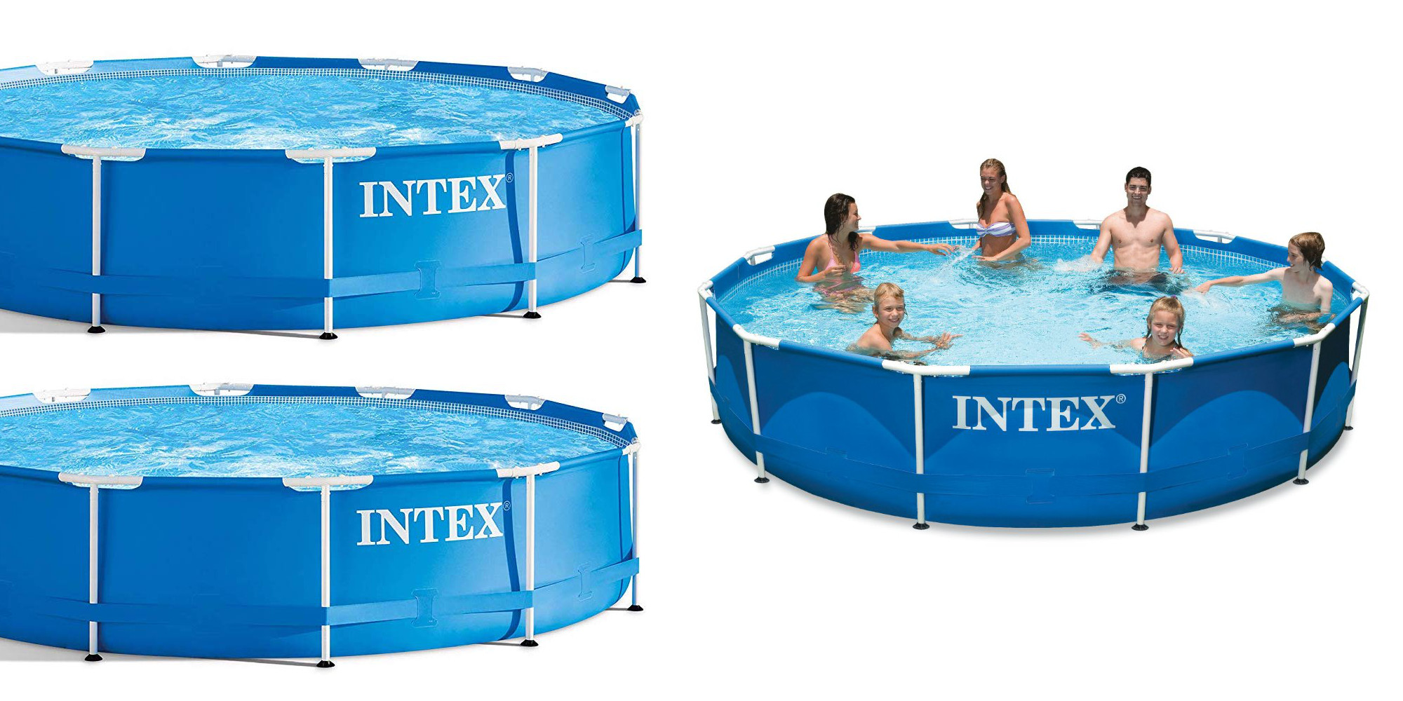Stay cool in this 12-foot Intex Above Ground Swimming Pool for $74 (Reg ...
