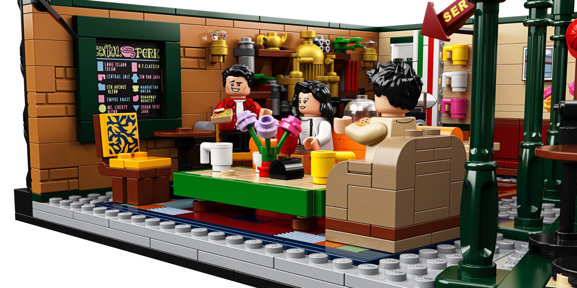 Lego central perk store coffee