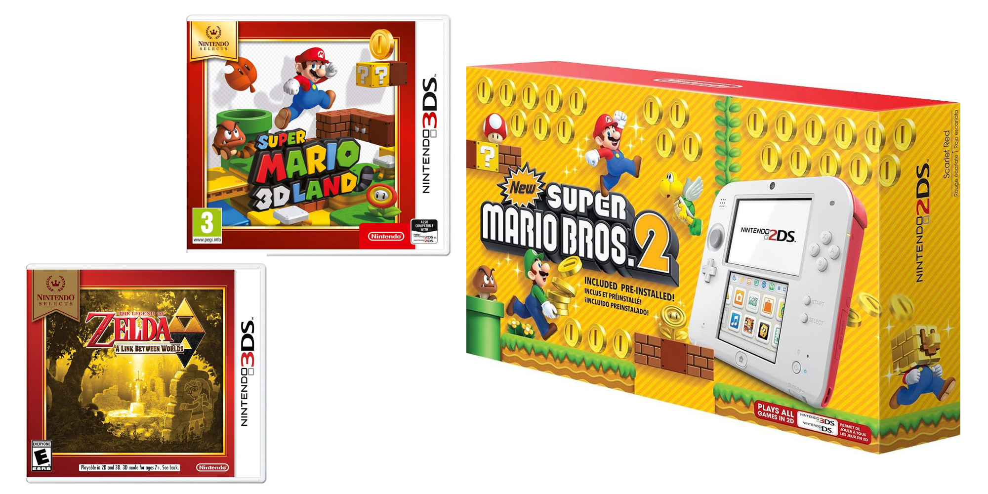 Nintendo 2DS with Super Mario Bros. 2 + FREE game of your ...