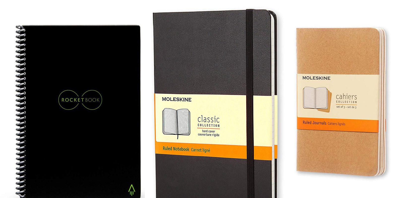 Moleskine/Rocketbook notebooks up to 50 off Smart, reusable, more