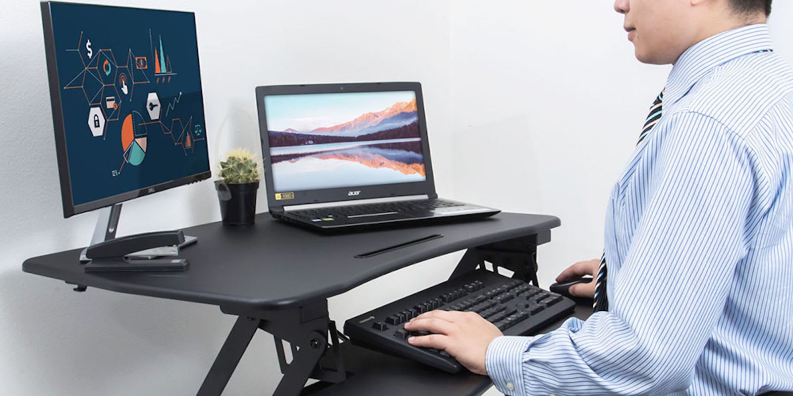 Elevate Your Workflow With This Adjustable Height Desk Adapter