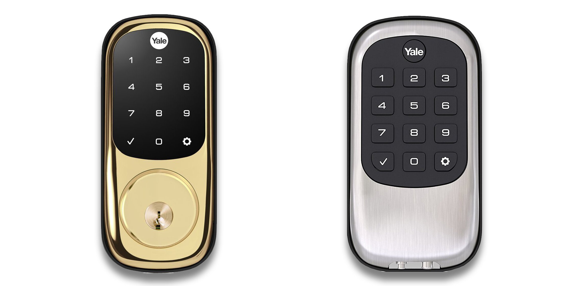 Equip the door with a Yale ZWave Smart Lock for as low as 78 (Save 20)