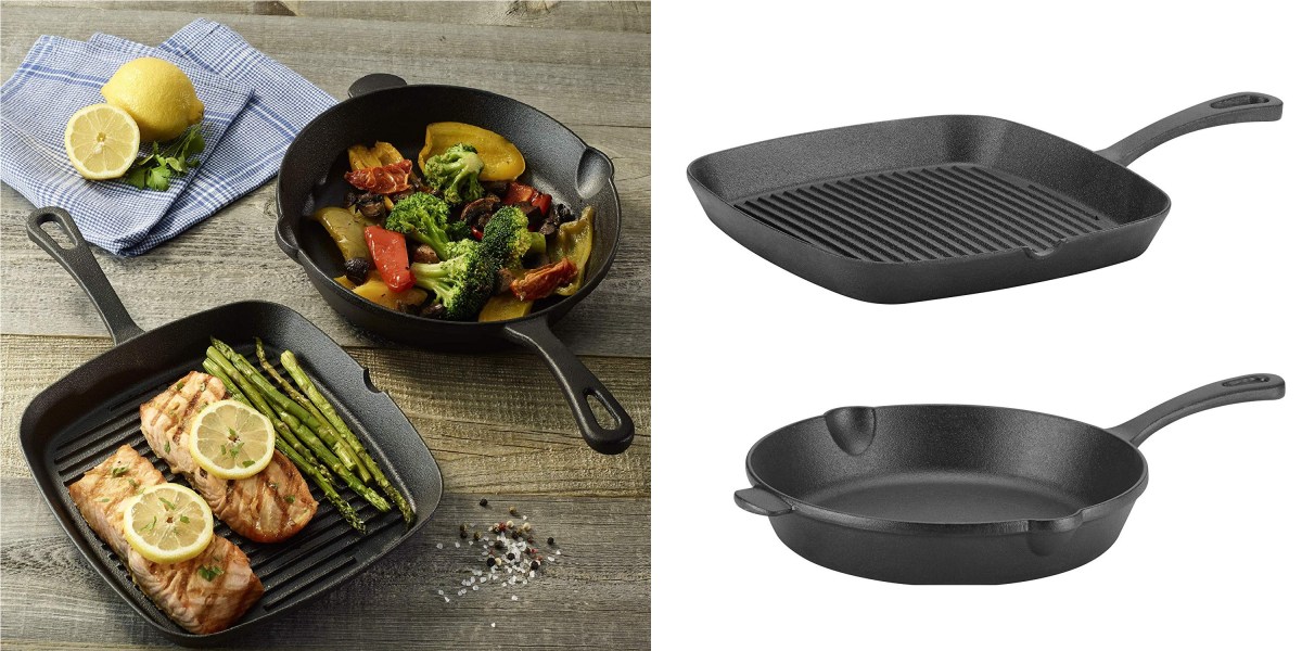 Cuisinart Cast Iron Grill and Fry Pan Bundle now 28 (Reg. 40) + more