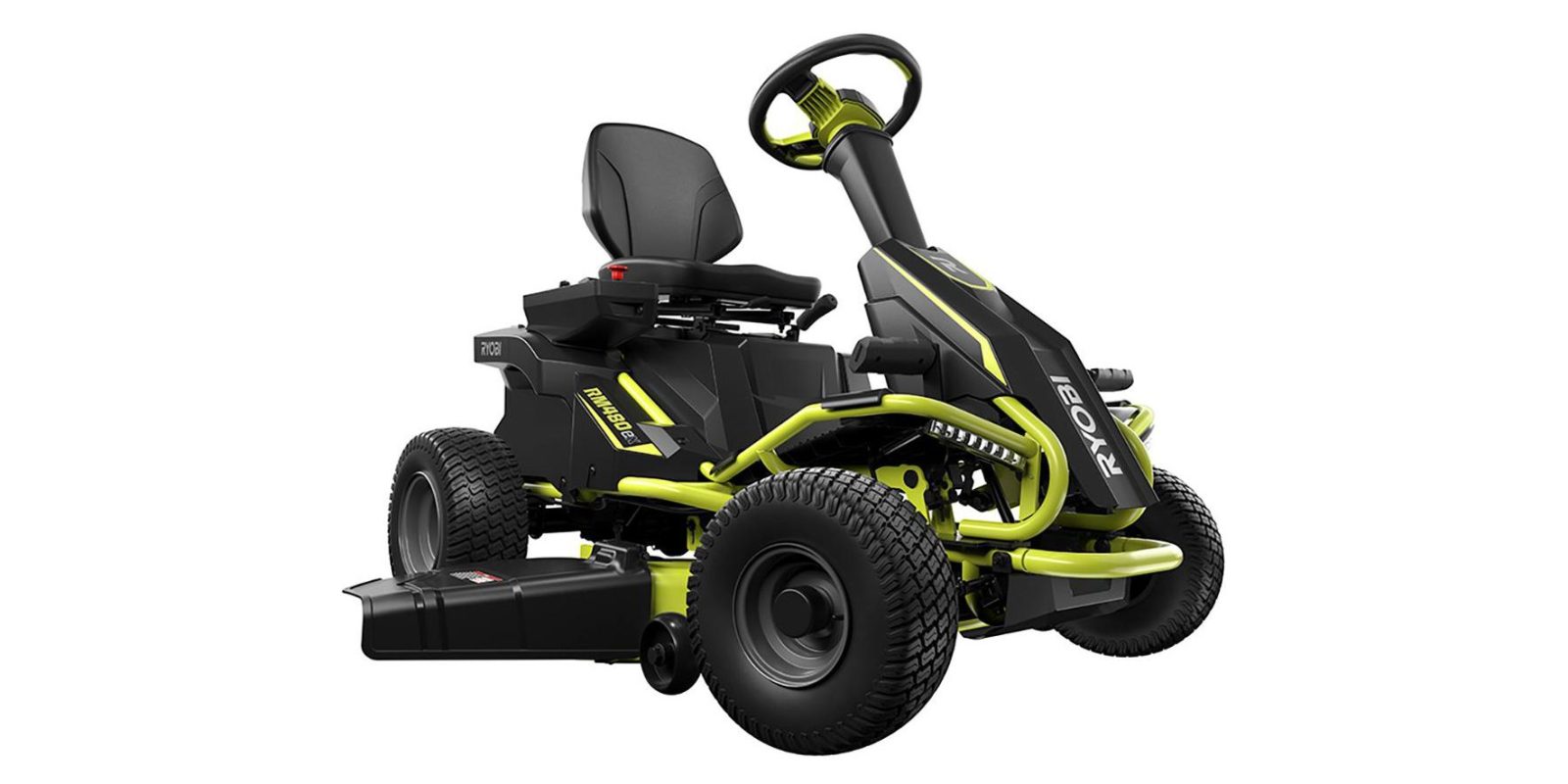 Ryobi's 38inch Electric Riding Lawn Mower with bagger now 2,600 (400