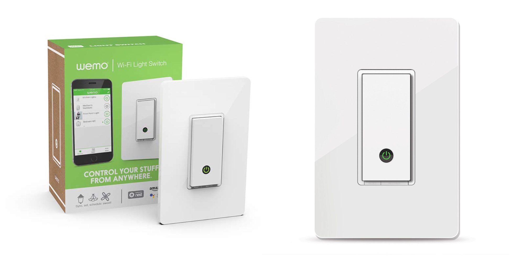 Alexaenabled lighting arrives with two Wemo Light Switches for 64