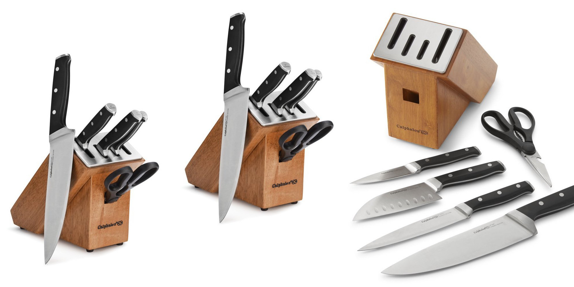 This Calphalon 6-piece knife set sharpens your blades for you: $50 (Reg.  $88+)