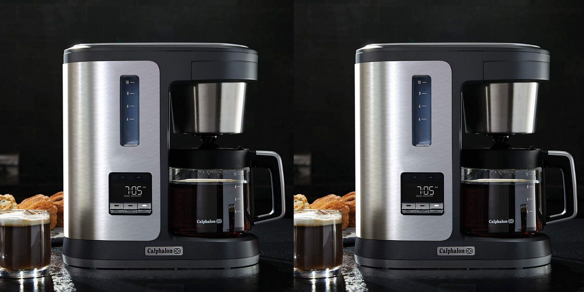 Calphalon's dark steel 10Cup Coffee Maker up to 110 off at 50 shipped