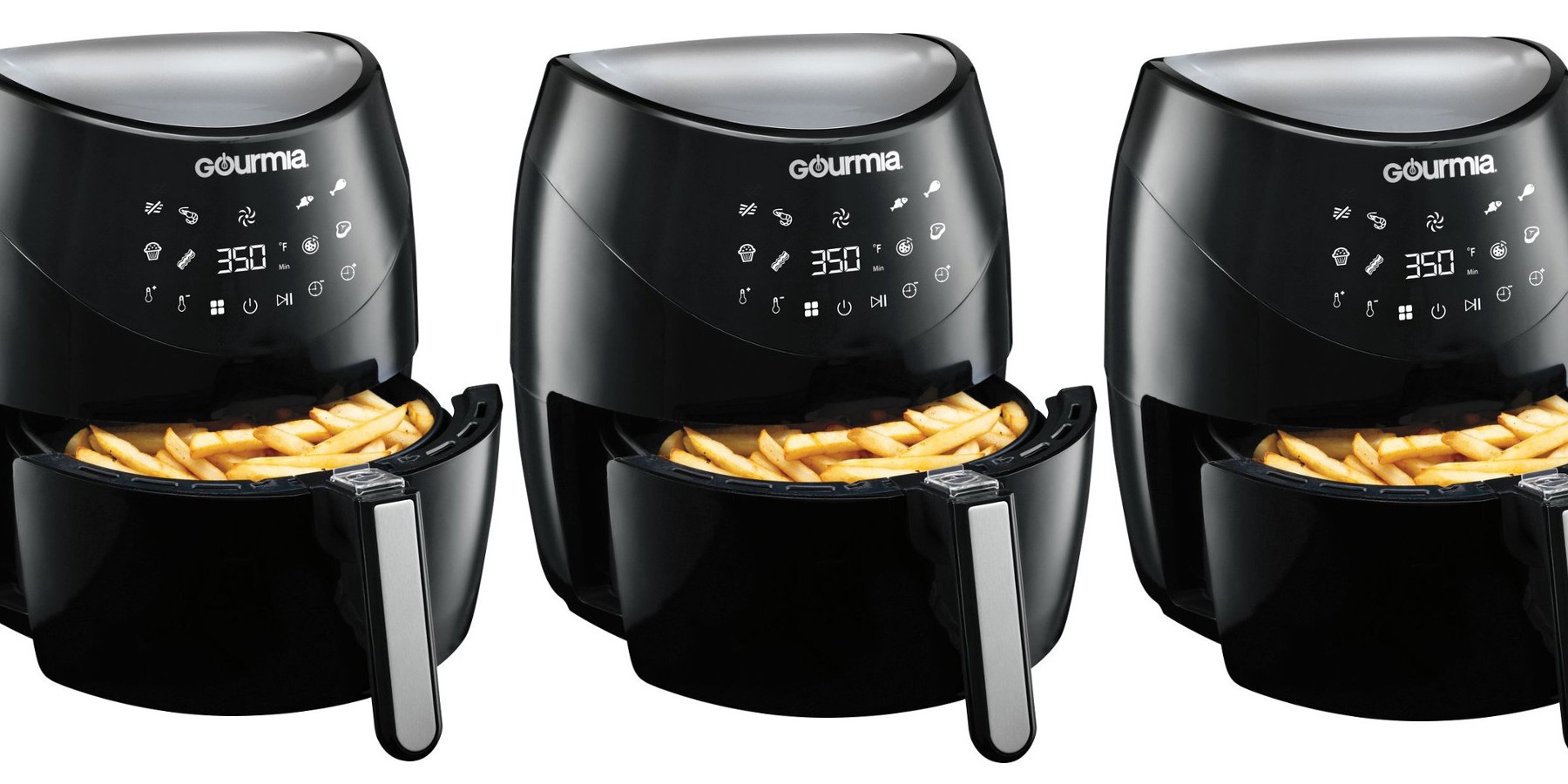 Gourmia 6-Qt. Air Fryer, Black, 6 qt