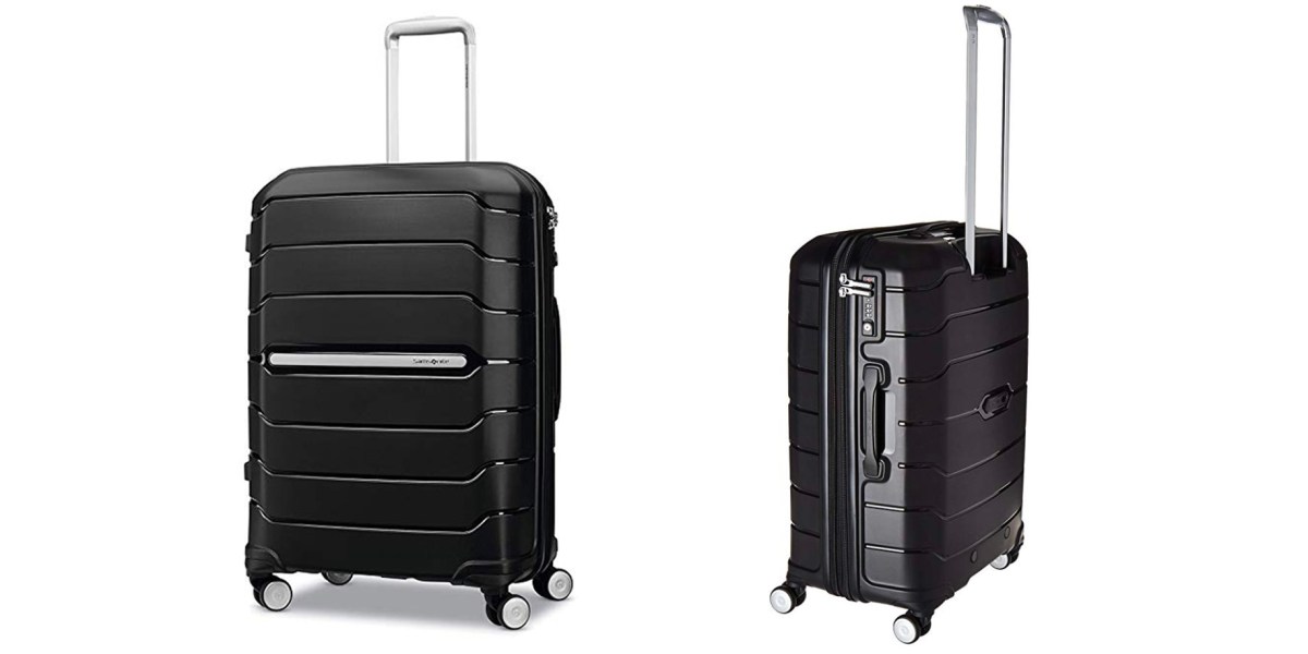 Samsonite's freeform expandable hardside luggage in black for $109 shipped