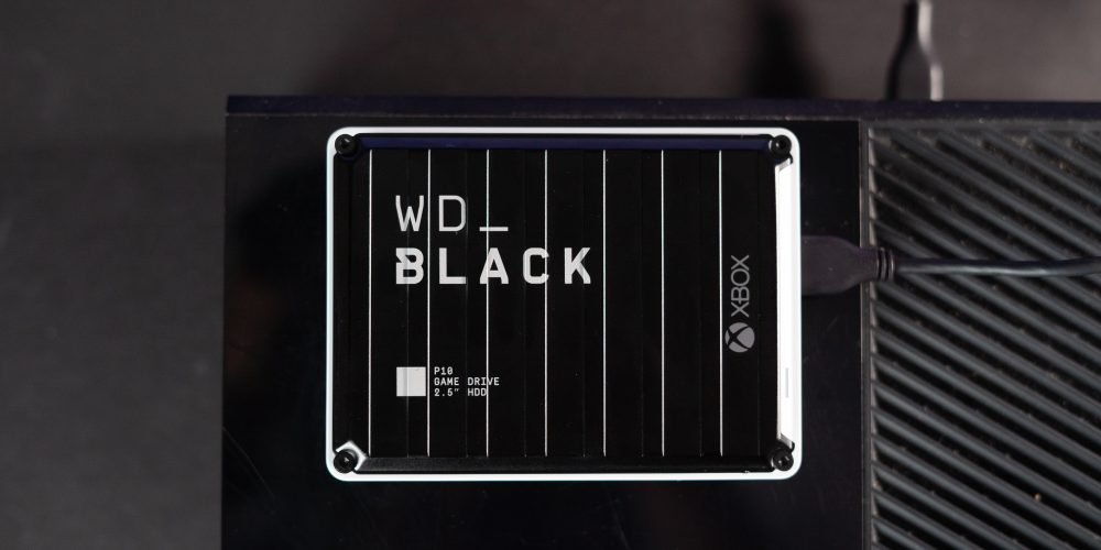 WD Black for Xbox One plugged into Xbox
